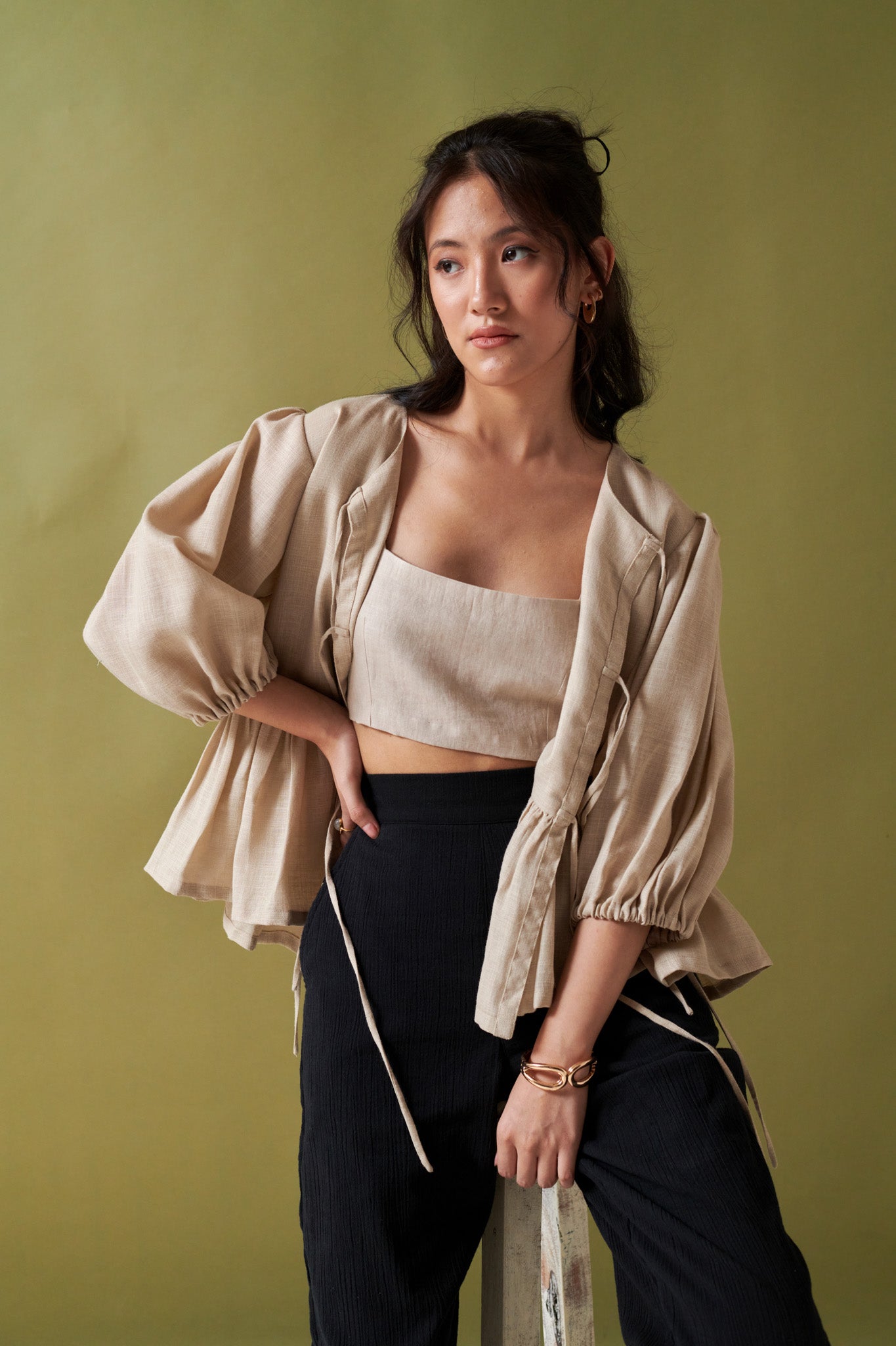 Taupe & Black set