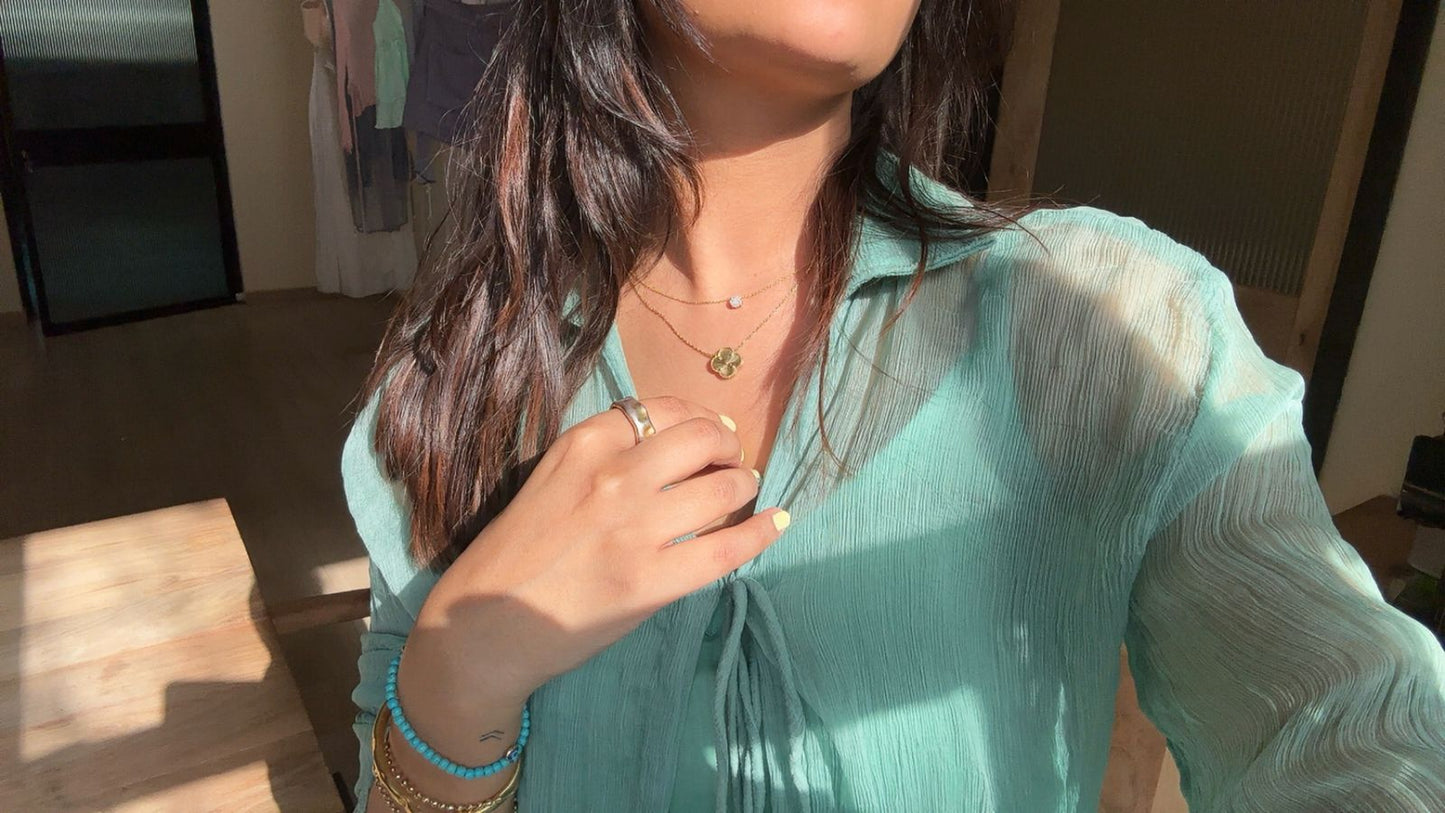 Teal Over shirt