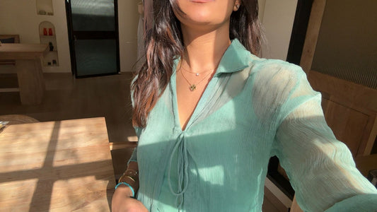 Teal Over shirt